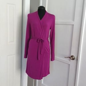 Donna Karan New York Deep Purple wrap dress